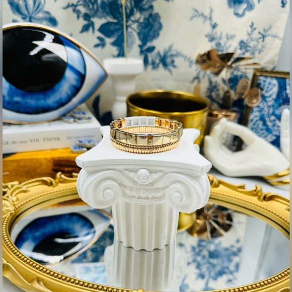 🆕 ROXANNE ASSOULIN 🧿 NWOT Golden MAMA Bracelet Set - Set of 2 - Picture 9 of 14